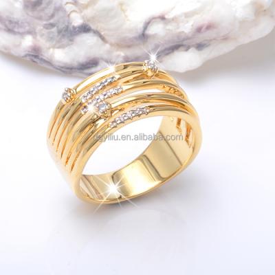 China 2021 Yiliu New Arrival Ethnic Minimalist OEM Items For Selling Gold Plated Jewelry Brass Ring for sale