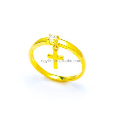 China Religious Wholesale Fashion Jewelry 925 Sterling Silver Cross Ring For Women for sale