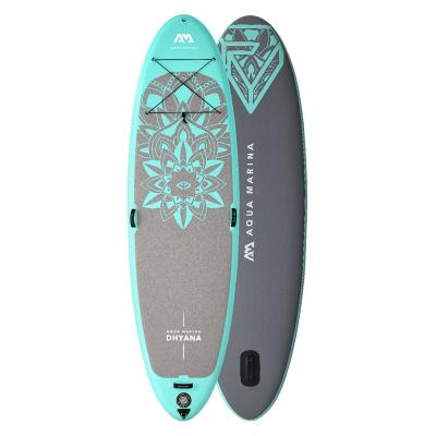 China 2021 Women Yoga Mat Eva Surf Paddle Board New Blue Water Entertainment Anti-skid Dhyana Sip Yoga for sale