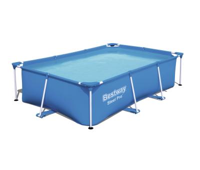 China Family Pool Pro Steel Pools Rectangular No-Tool Installed Heavy Duty Hardware With Steel Frame Corrosion Resistant Swimming Pool Water Play Equipment for sale