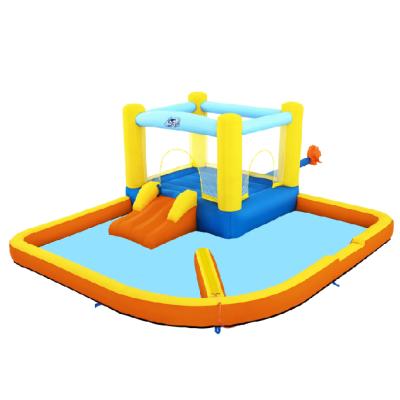 China Water Parks for Kids Water Park with Mesh Safety Walls Sprinkler Inflatable Water Amusement Park with Slides Water Play Equipment for sale