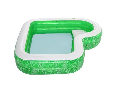 China Built-in Water Toy Water Toys Inflatable Seat Cushion Texture Embossed Print With A Cup Holder Pool Above The Ground Inflatable Swim Pool for sale