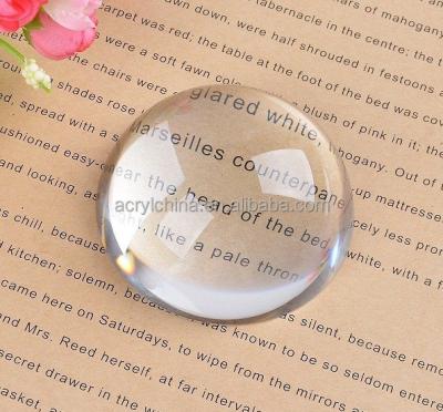 China China Transparent Water Droplets Shape Glass Paperweight for Office or Home for sale