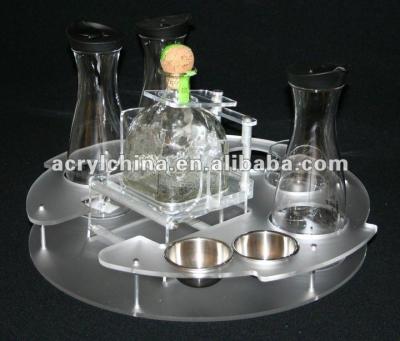 China Europe Customized Acrylic Bottle Tray or Clear Acrylic Tray for sale