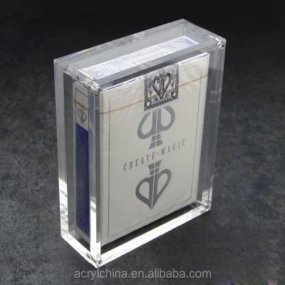 China Factory Sale Eco - Friendly Plexiglass Custom Playing Cards Display Case for sale