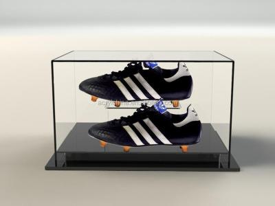 China Acrylic Clear Custom Simple Shoe Display Acrylic Shoe Showcase for sale