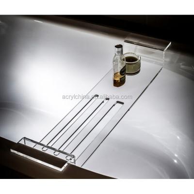 China Sustainable Hot Sale Bathroom Shower Sets Concave Acrylic Bath Caddy for sale