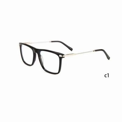 China New Fashion OEM Factory Glasses Sample Square Metal Glasses Frames For Men for sale