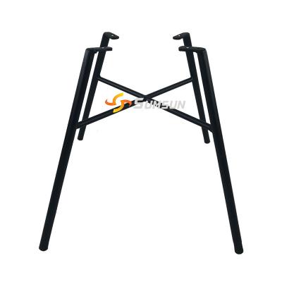 China Chair Black Powder Coating Metal Chair Legs For Leisure Chairs New Design Chair Base for sale