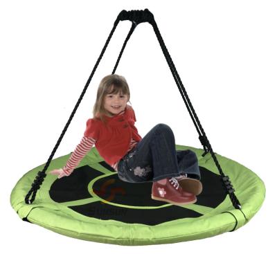 China Outdoor Polyester Large Tree Swing Hammock Chair with Rope Adjustable Nylon Saucer Around Deck Swing for Kids and Adult for sale