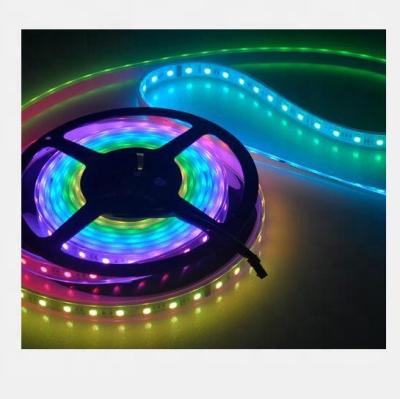 China Hot Sale TM1812 High Quality Garden Triplex Rows 32leds/m IP20 IP65 Waterproof Smd5050 RGB Led Flexible Strip for sale