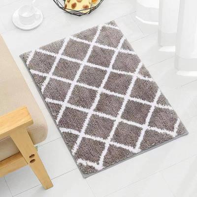 China Washable Multifunction Anti-pilling Walk In Door Bath Mat Absorbent Bathroom Non-slip Mat for sale