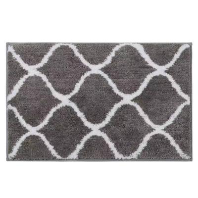 China Anti-pilling Bathroom Floor Mat Embossed Home Decor Bathroom Durable Non-Slip Mats for sale