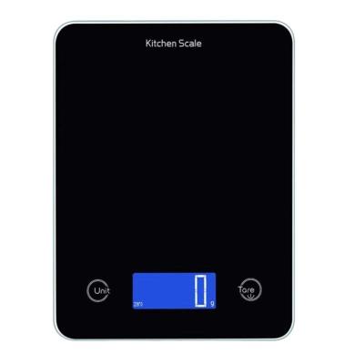 China WITH LID Tempered Glass 3kg Kitchen Scale Black Vegetable Scale Black Scale For Kitchen Commercial for sale