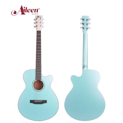 China Basic users; guitar enthusiasts; AileenMusic New Process Female Multicolor Series Matt Finish Mahogany Acoustic Guitar Beginners 40' Guitarra (AFM17CC) for sale