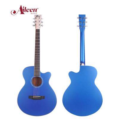 China Basic users; guitar enthusiasts; 2021 AileenMusic OEM Acoustic Guitar OM Solid Body Shape Female Beginners Guitarra Cutaway (AFM17CC) for sale