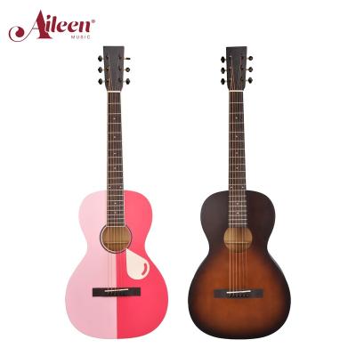 China New Series AileenMusic Parlorguitar Series 36 Inch All Araucaria Plywood Top Parlor Guitar (AF-P00L) for sale