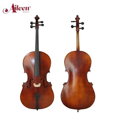 China AileenMusic Select Solid Fir Flamed Maple Cello 4/4 Back Moderate Marks (CM110H) for sale