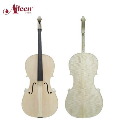 China Beautiful Impeccable Professional Flamed Handmade Unfinished White Cello from AileenMusic (C150W) for sale