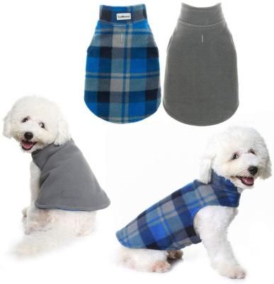 China Soft And Warm Fleece Material Sustainable Winter Dog Coats And Reversible Jackets Pet Clothes for sale