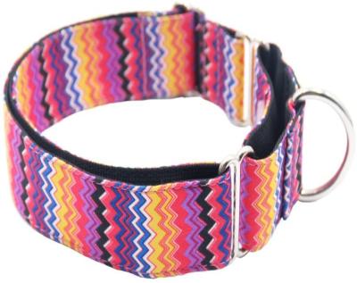 China Durable Luxury Large Dog Thermal Auto Shrink Nylon Transfer Dog Collar for sale