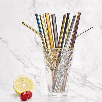 China 2021 Drinking Best Selling 304 Stainless Steel Viable Christmas Gift Straw Reusable Customized Logo for sale