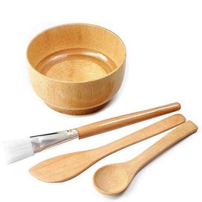 China Face Mask Mixing Bowl Set Mask Set Mask Bowl Bowl Spatula Brush Bamboo Mixing Spoon QLMB005 for sale