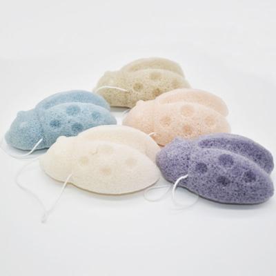 China EXFOLIATING Custom Cute Shapes Kids Natural Bath Exfoliating Konjac Sponges Daily Face Scrub for sale