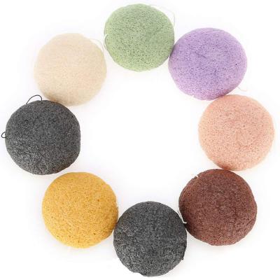 China EXFOLIATING natural eco-friendly konjac facial sponges soft face cleansing sponge for sale