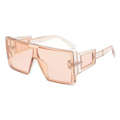 China Oversized Square Frame Colorful Custom Fashion Mens Womens Trendy Sunglasses for sale