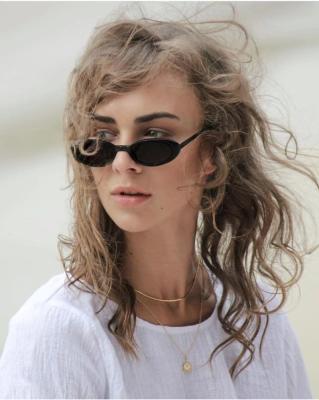 China New Retro Cheap Wholesale Oval Small Frame Men And Women Colorful Cool Sunglasses for sale