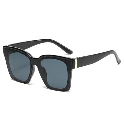 China Fashion Sunglasses 2022 Women's Big Frame Square Big Frame Square Fashion Retro Summer Classic Sunglasses for sale