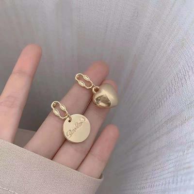 China Wholesale Factory Outlet TRENDY Fashion 24K Gold Plated Dubai Gold Jewelry Circle Stud Channel Earrings for sale