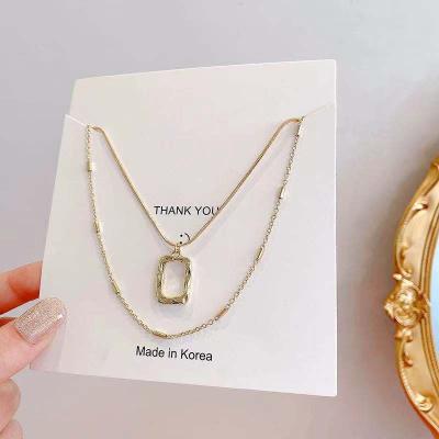 China HOT TRENDY Dubai Gold Plated Women's New Design Jewelry 18k Gold Necklace Fashion Diamond Necklace for sale