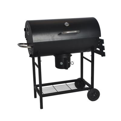 China Easily Collected SEJR Heavy Barrel Charcoal Barbecue BBQ Grill Smoker With Lid 106x52x94cm for sale