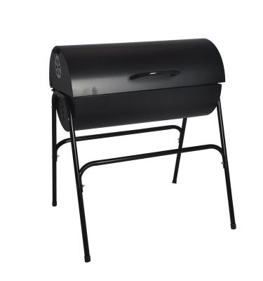 China Easily Assembled SEJR Black Portable BBQ Meat Smoker BBQ Grill 80X76.5X87cm for sale