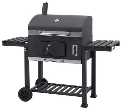 China Easily Assembled SEJR Charcoal BBQ Grill Cart Smoker BBQ Grill with Side Table S/M/XL for sale