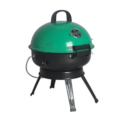 China Easily Assembled Portable Colorful Round Camping Grill Barbecue Grill for sale