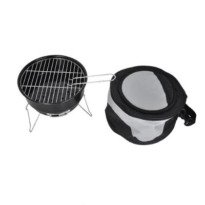 China Easily Assembled Mini Balcony Portable Charcoal BBQ Grill Outdoor BBQ Grill With Cooler Bag for sale