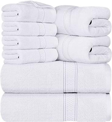 China Wholesale Custom Child Safe Luxury Five Star Large Size 100% Cotton Bath White Hand Towel Set 70*140 For Hotel Toallas for sale