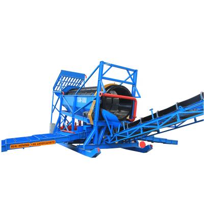 China Separate gold mobile trommel rotary gold screens for alluvial gold wash plant for sale