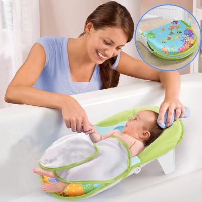 China High Quality Baby Bath Seat Newborn Plastic Folding Baby Bath Support for sale