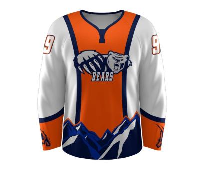 China New Custom Hockey Jerseys Team Hockey Jersey No Minimum Ice Cream Quick Dry Custom Hockey Tank Tops for sale