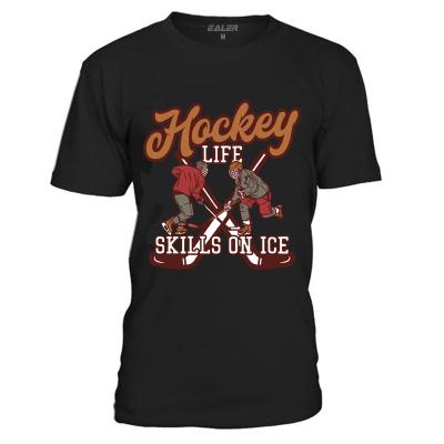 China Anti Pilling Heat Printing Hockey Style Cotton T Shirts In Stock for sale