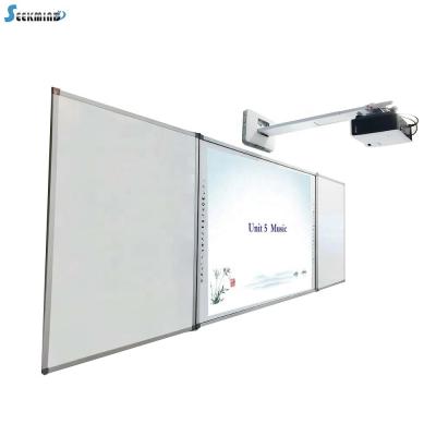 China School Teacher Foldable Infrared Ten Point Smart Digital Board with Marker Board and Green Board for sale