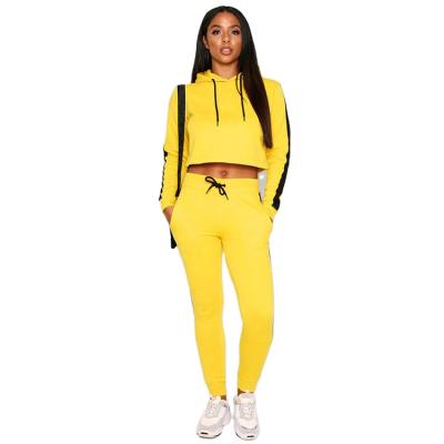 China Production Jogger Private Label Sweatsuits Breathable Breathable Quick Culture Matching Good Quality Yellow Tracksuit for sale