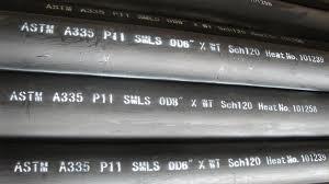 China ASTM A335 P11 Seamless alloy steel pipe for sale