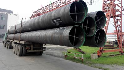 China ASTM A252GR.3 High Tensile Spiral Pipes Used in Pile fabrications for sale