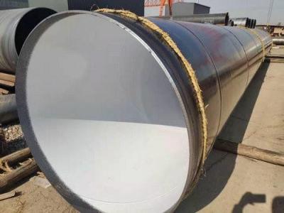 China Premium 3PE coating spiral steel pipes with bevelled ends for sale