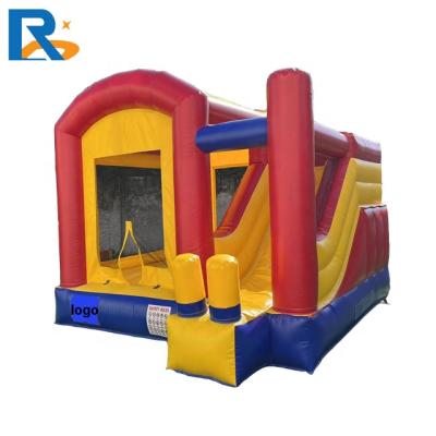 China Smaller Indoor +Outdoor Mini Entertainment Cheap Inflatable Combo Bouncy Castle With Slide for sale